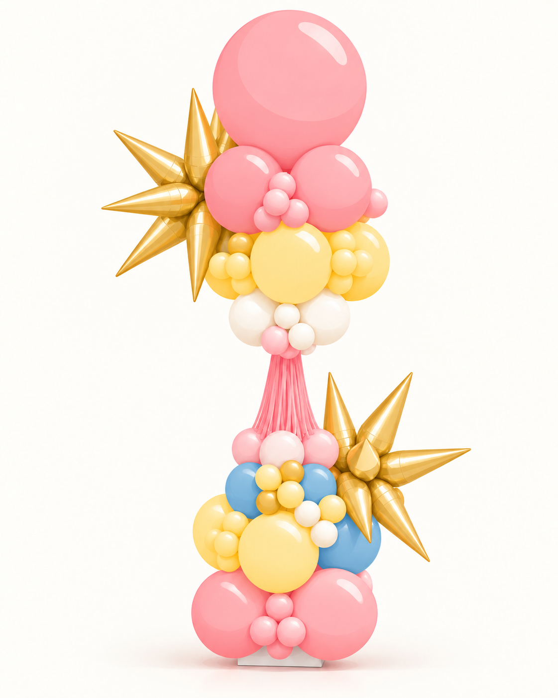 Illustration of a balloon party pole